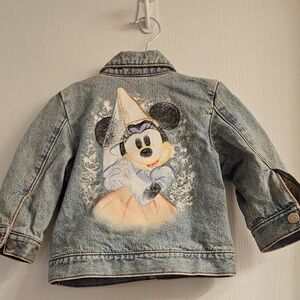 Disney Jean Jacket Disney Store Studio Collection Princess Minnie Mouse Size 2T
